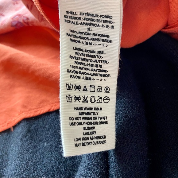 Free People Orange Floral Open Back Top - Picture 6 of 6